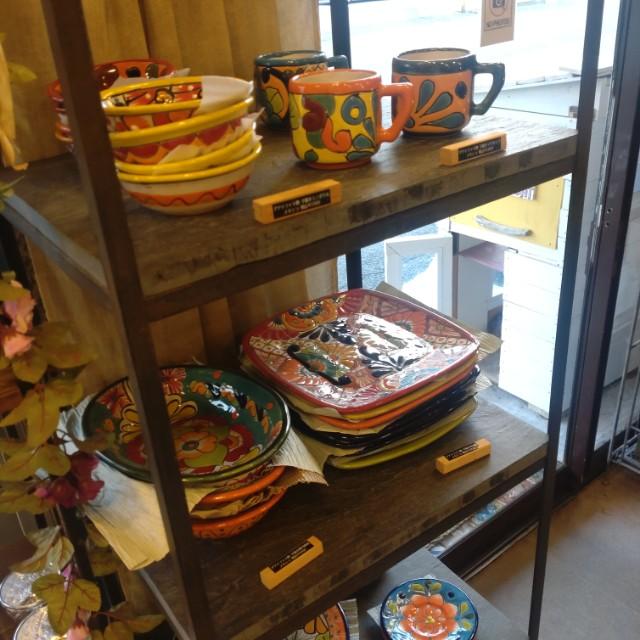 Mexico Goanajuato Ware Mini Round Plate Orange Cake Plate Handmade Side Plate Mini Plate Midiam Plate