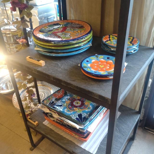 Mexico Goanajuato Ware Mini Round Plate Blue 3Types in Total Cake Plate Handmade Side Plate Mini Plate Midiam Plate