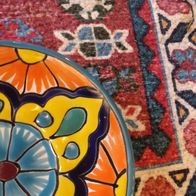 Mexico Goanajuato Ware Mini Round Plate Blue 3Types in Total Cake Plate Handmade Side Plate Mini Plate Midiam Plate