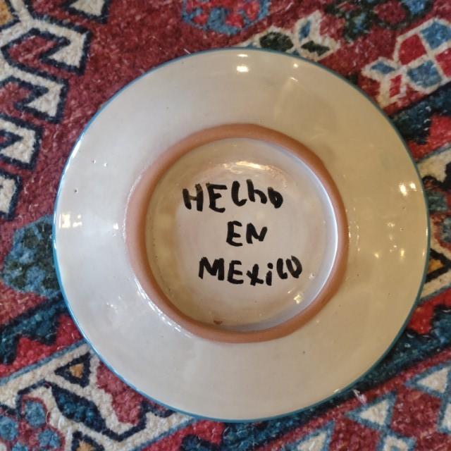 Mexico Goanajuato Ware Mini Round Plate Blue 3Types in Total Cake Plate Handmade Side Plate Mini Plate Midiam Plate