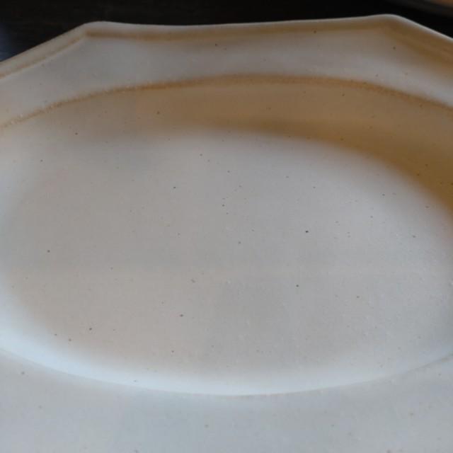 [Mashiko Ware] Octagonal (Large) (kinari) MAINDISH PLATE LUNCH Pasta Made in Japan