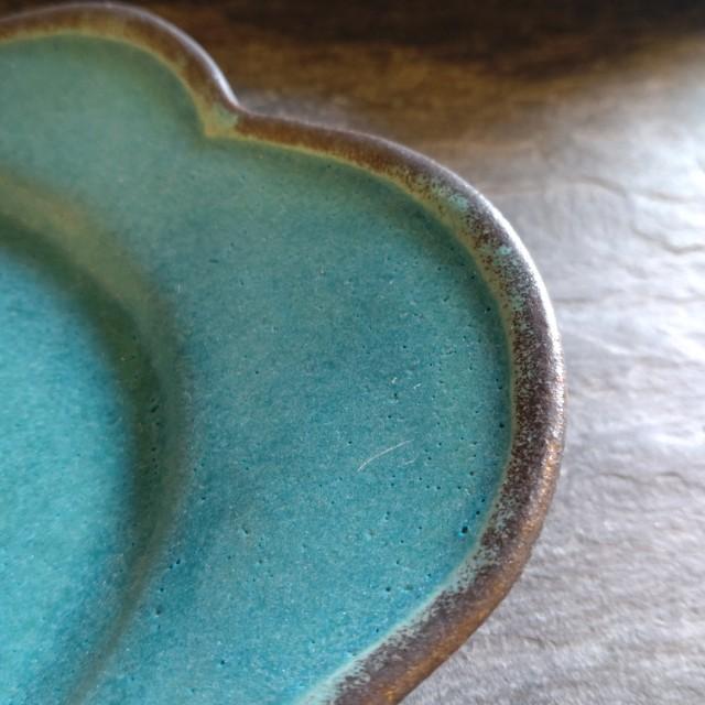 Mashiko Ware: Mokumoku Oval Plate, Shabby Turquoise, MAINDISH PLATE, LUNCH, Pasta, Made in Japan