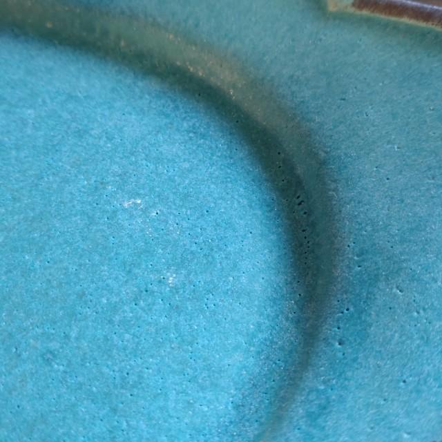 Mashiko Ware: Mokumoku Oval Plate, Shabby Turquoise, MAINDISH PLATE, LUNCH, Pasta, Made in Japan