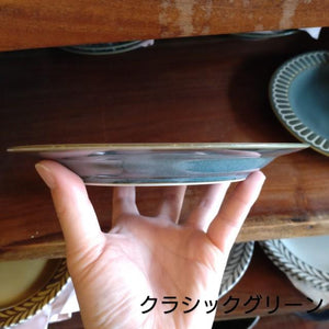 Potmum Classic 190cm Plate, Mino Ware, Available in Two Colors, Main Dish, Single Plate, Made in Japan, Western Tableware, Yamago Pottery