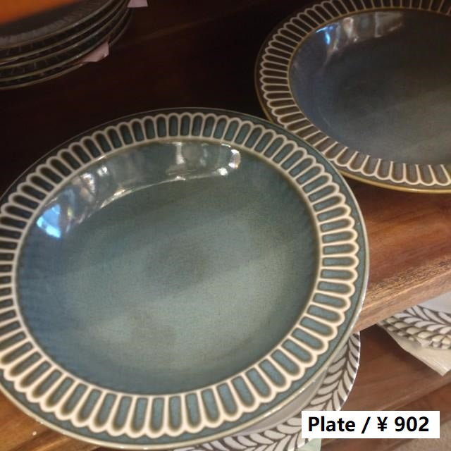 Potmum Classic Pasta Plate, Mino Ware, Available in Two Colors, Deep Plate, Made in Japan, Western Tableware, Yamago Pottery