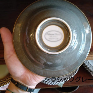 Potmum Classic Oatmeal Plate, Mino Ware, Deep Plate, Salad Bowl, Cereal, Available in Two Colors, Made in Japan, Western-Style Tableware, Yamago Pottery