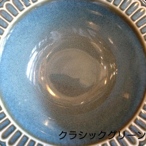 Potmum Classic Oatmeal Plate, Mino Ware, Deep Plate, Salad Bowl, Cereal, Available in Two Colors, Made in Japan, Western-Style Tableware, Yamago Pottery