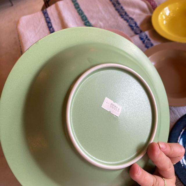 Plain rim soup plate in 5 colors