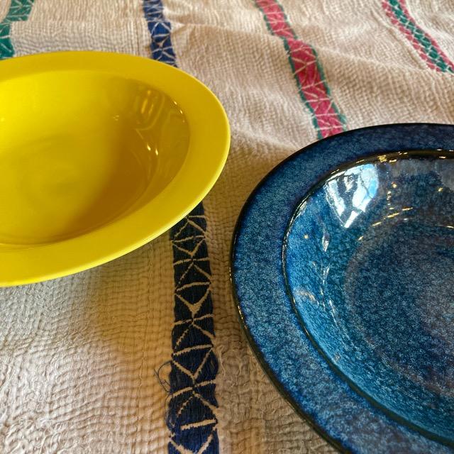 Plain rim soup plate in 5 colors