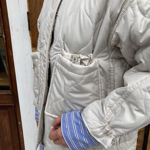 TOPANGA Lady's　スタンドカラーキルティングジャケット　ホワイト