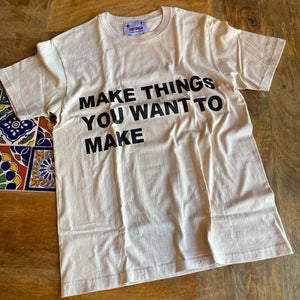 make thing Tシャツ　ベージュ【メール便可】
