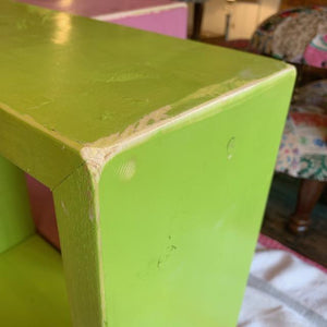 TOPANGA Furniture　カラフルウッドボックス　ラウンドLサイズ/グリーン