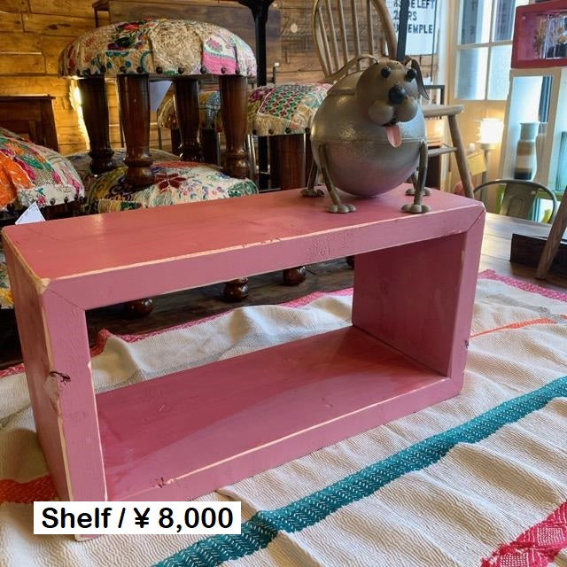 TOPANGA Furniture　カラフルウッドボックス　Mサイズ／ピンク