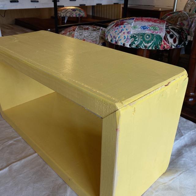 TOPANGA Furniture　カラフルウッドボックス　Mサイズ／イエロー