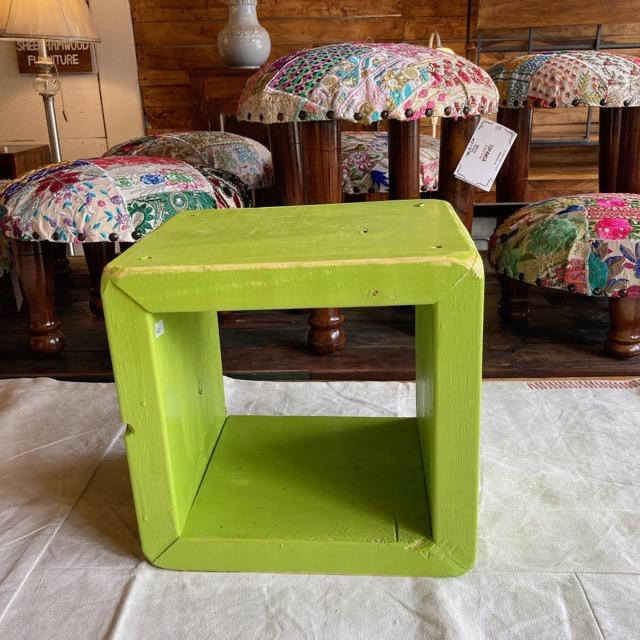 TOPANGA Furniture　カラフルウッドボックス　Sサイズ/グリーン
