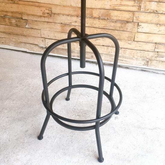 【倉庫直送】【送料無料】リフティング　バーテーブル　ブラック　パインウッド　スチール　インダストリアル　ハイテーブル