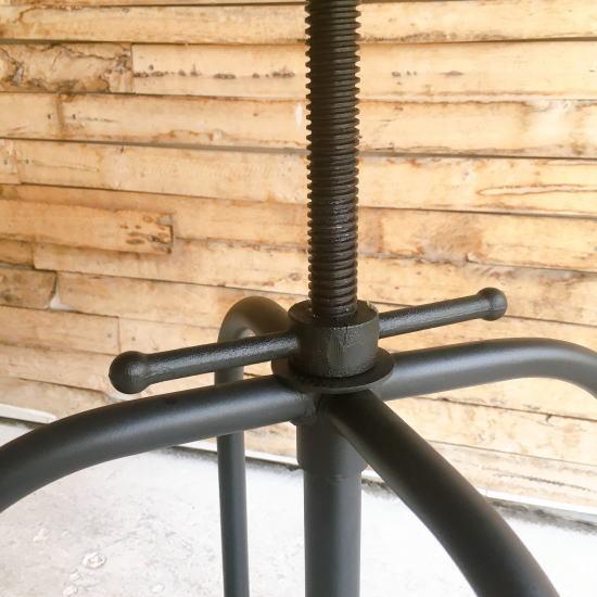 【倉庫直送】【送料無料】リフティング　バーテーブル　ブラック　パインウッド　スチール　インダストリアル　ハイテーブル