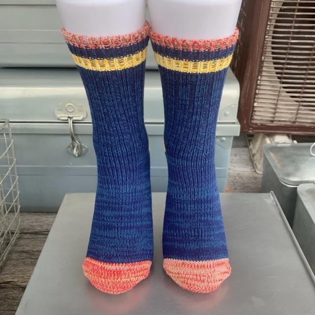 TOPANGA SOCKS 　スマイルソックス　ブルー