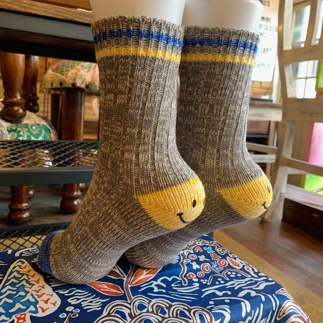 TOPANGA SOCKS 　スマイルソックス　グレー