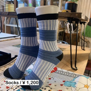 TOPANGA SOCKS 　チューブソックス　ブルー