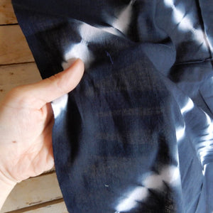 TOPANGA　Shibori　Curtain　シボリカーテン　W110xH90cm　黒