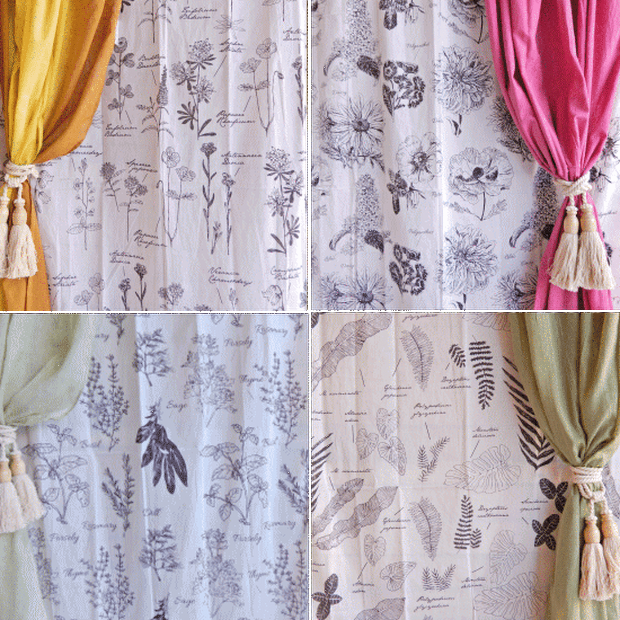 Landscape Curtain 110×180cm Flower 2