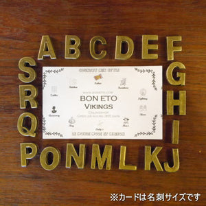 アンティークゴールド　アルファベット＆ナンバーパーツ - BON ETO vikings 