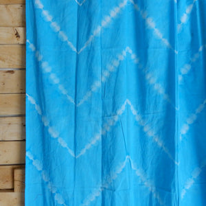 TOPANGA　Shibori　Curtain　シボリカーテン　W110xH180cm　青