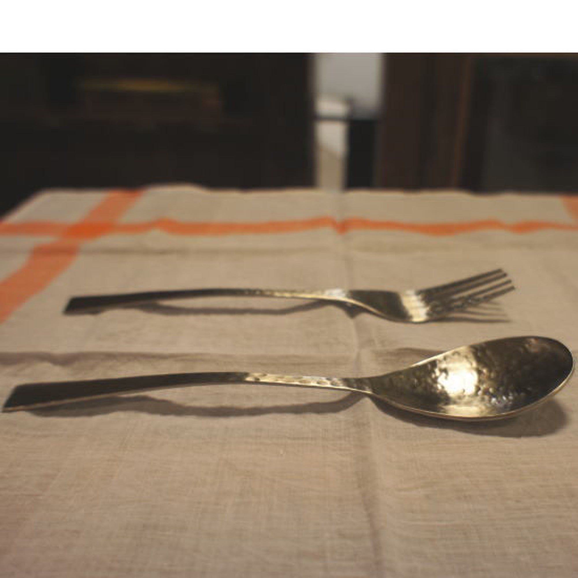 ステンレス槌目ディナーカトラリー　スプーン/フォーク