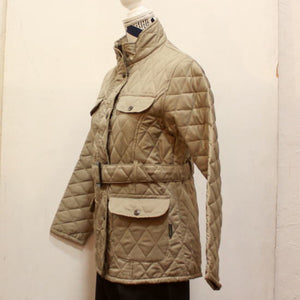 Hunter Outdoor England　Barley Fitted キルティングスリムジャケット　ベージュ