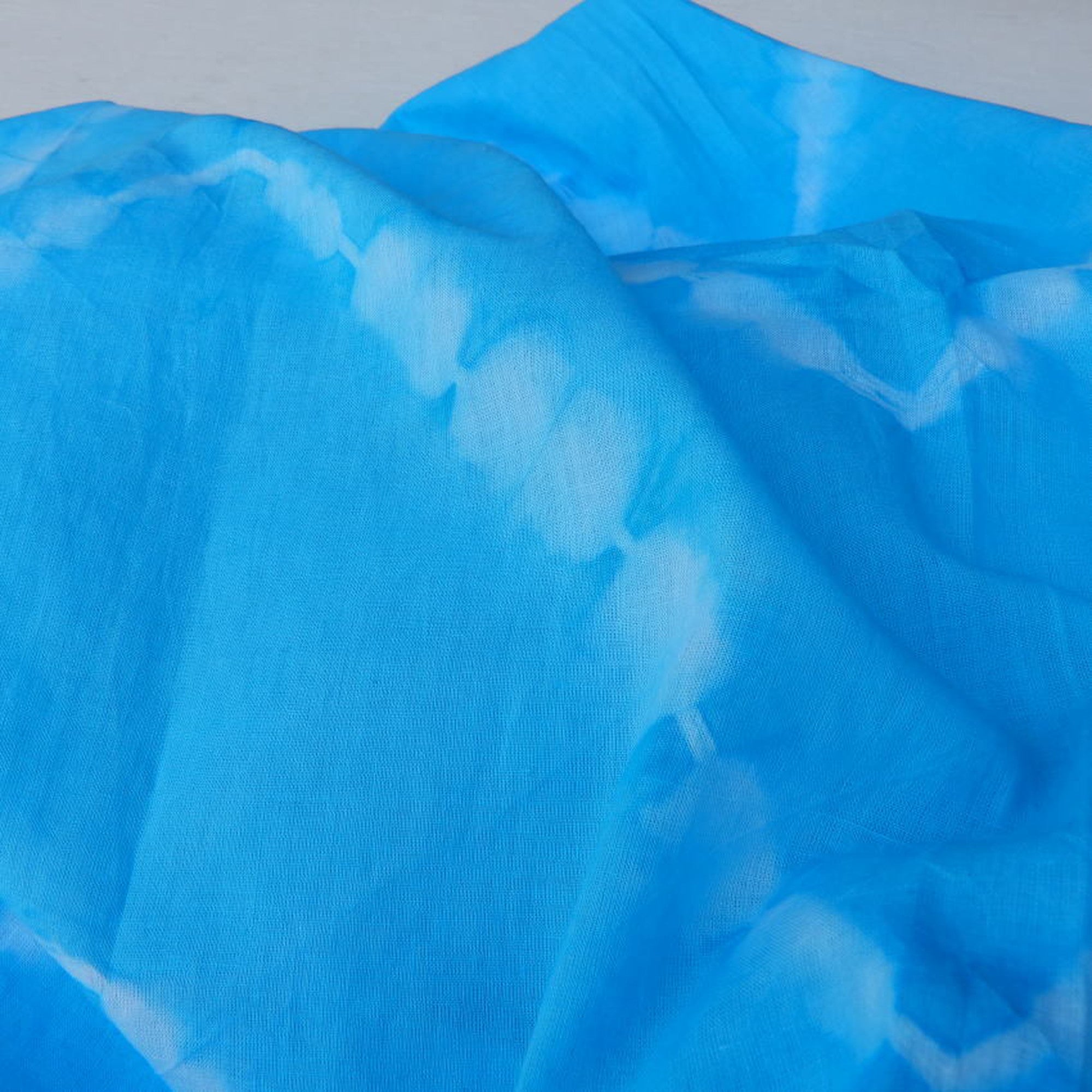 TOPANGA　Shibori　Curtain　シボリカーテン　W110xH200cm　青