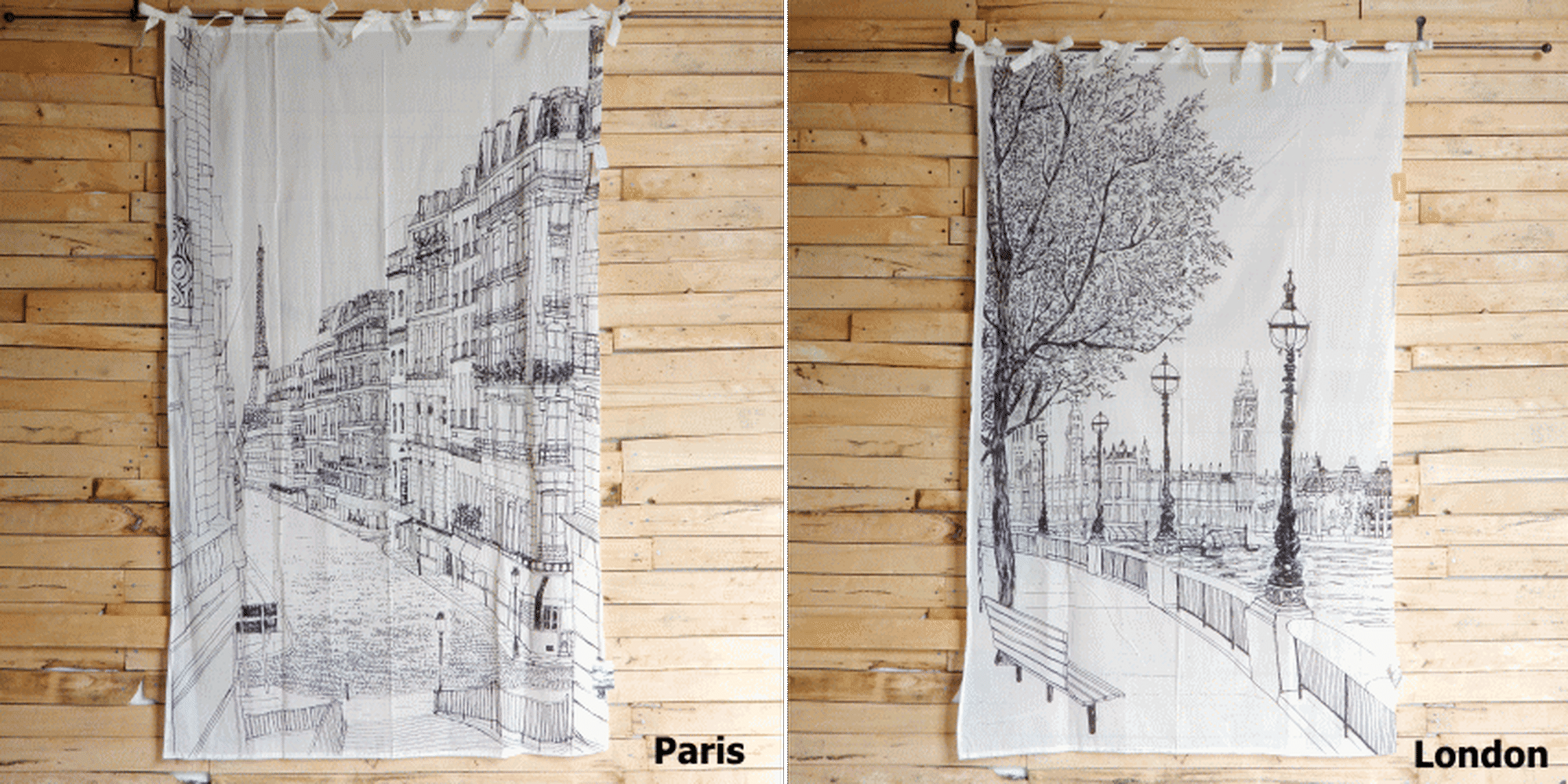 Landscape Curtain 110×180cm Paris