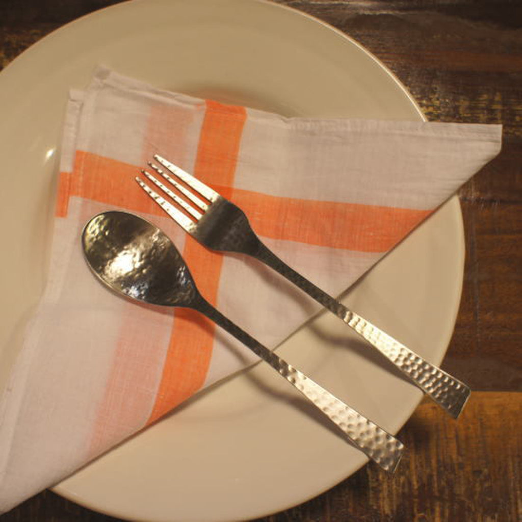 ステンレス槌目ディナーカトラリー　スプーン/フォーク