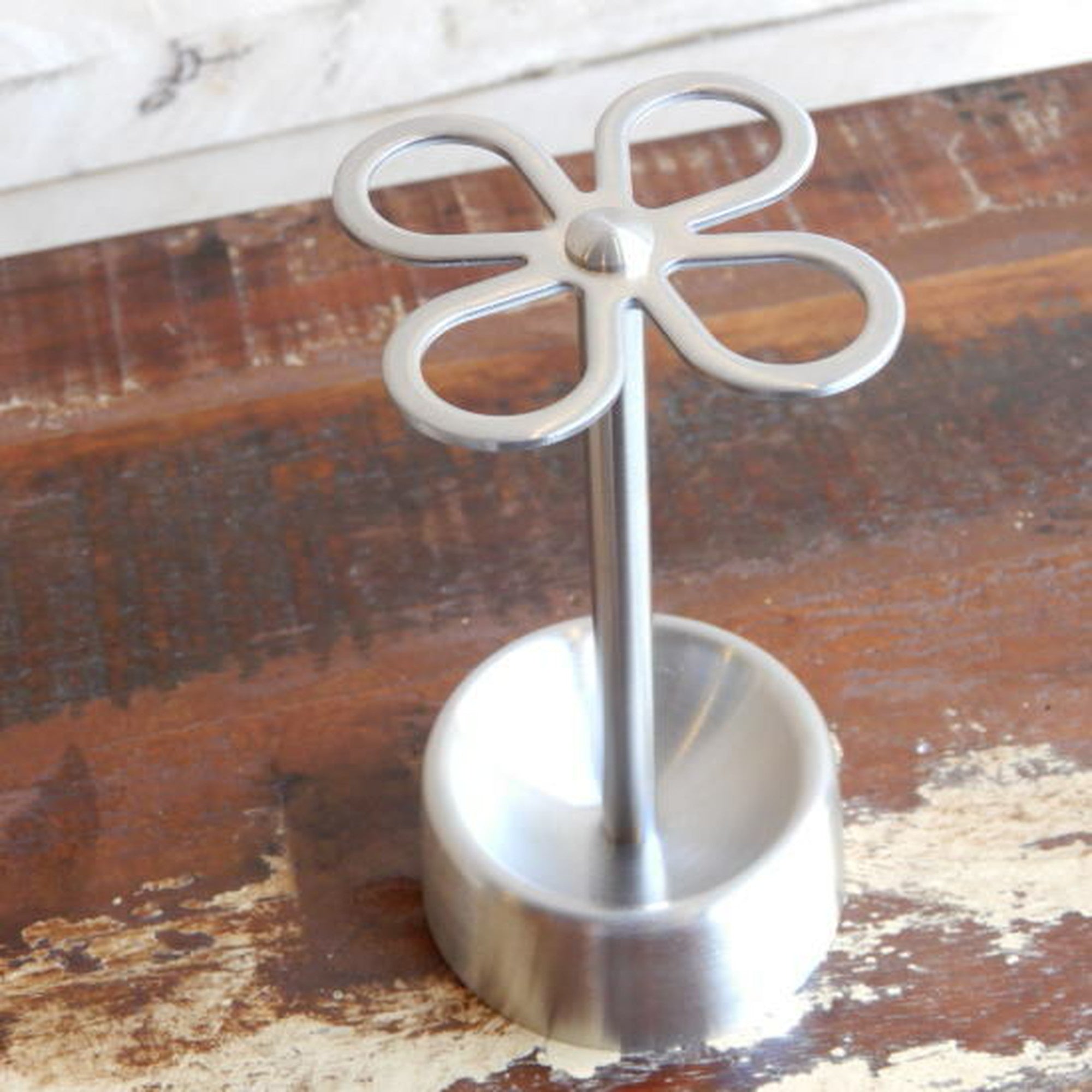 ステンレススチール　ハブラシホルダー　FLOWER