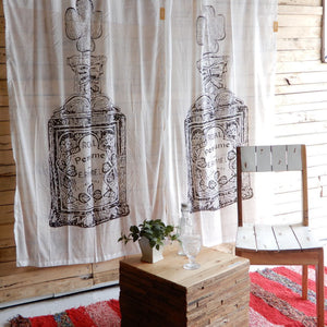 Vintage Style Curtains 110x180cm Perfume