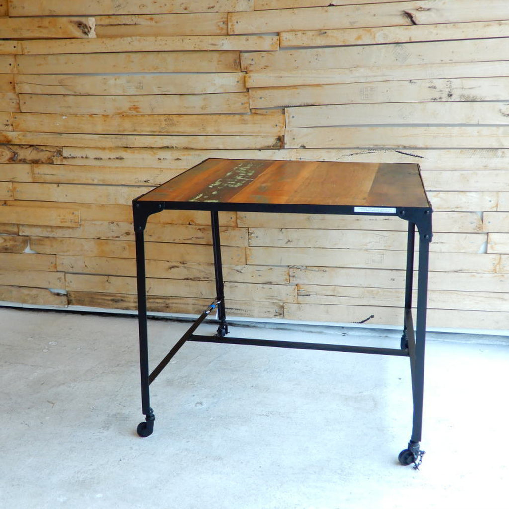TOPANGA Furniture リサイクルウッド&アイアン　スクエアテーブル - BON ETO vikings 