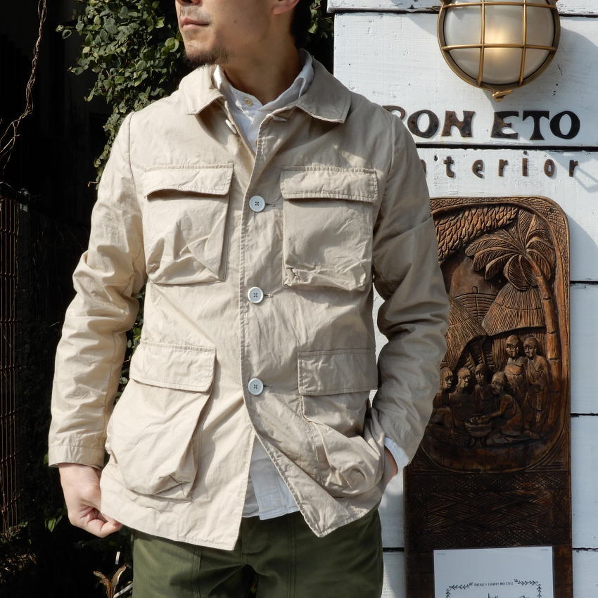 ジャケット・アウター LOLOvv LOLO LOLO (ロロ) 撥水ポリエスエルコットン オーバージャケット