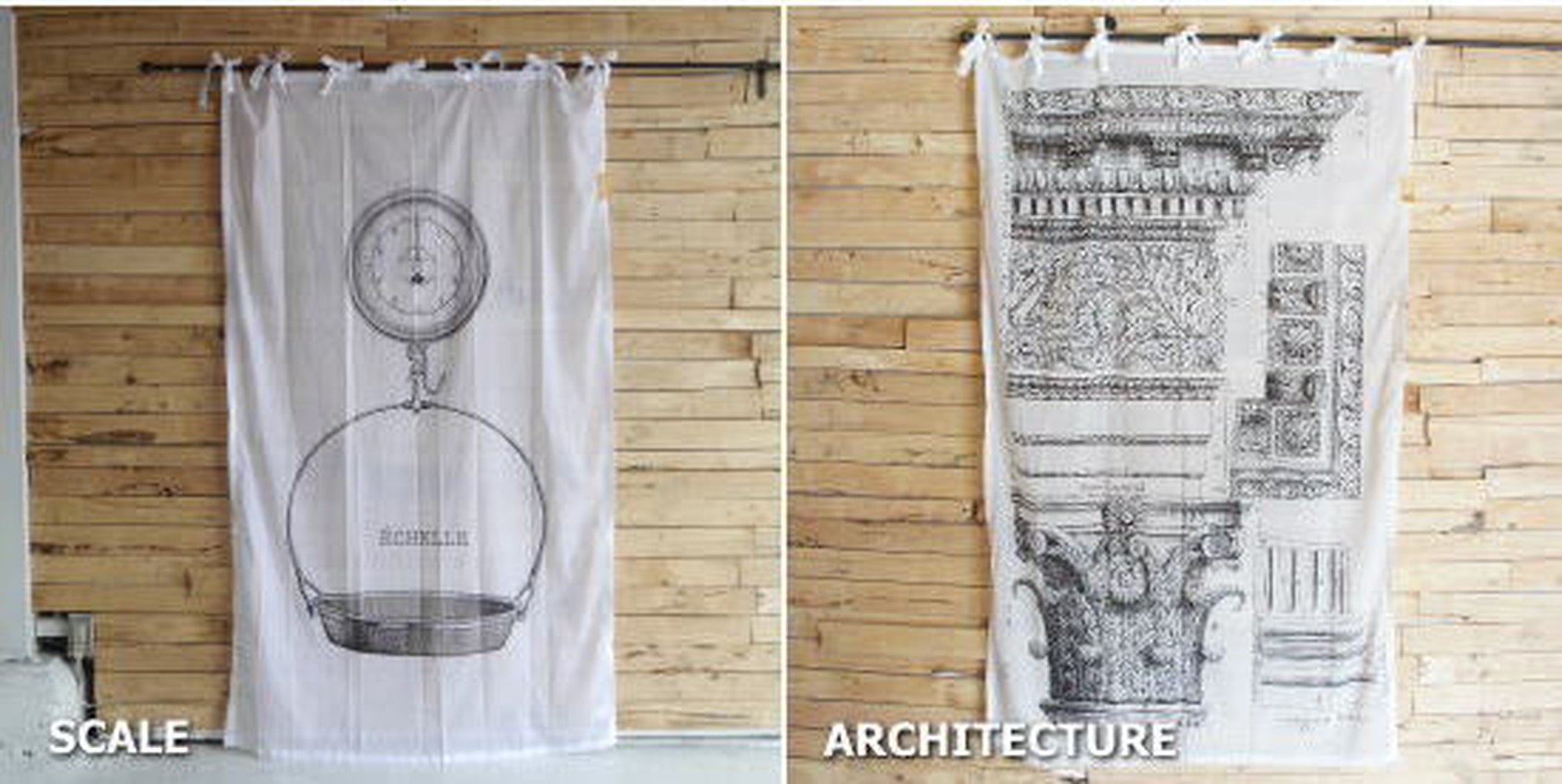 Vintage Style Curtains 110x180cm Perfume