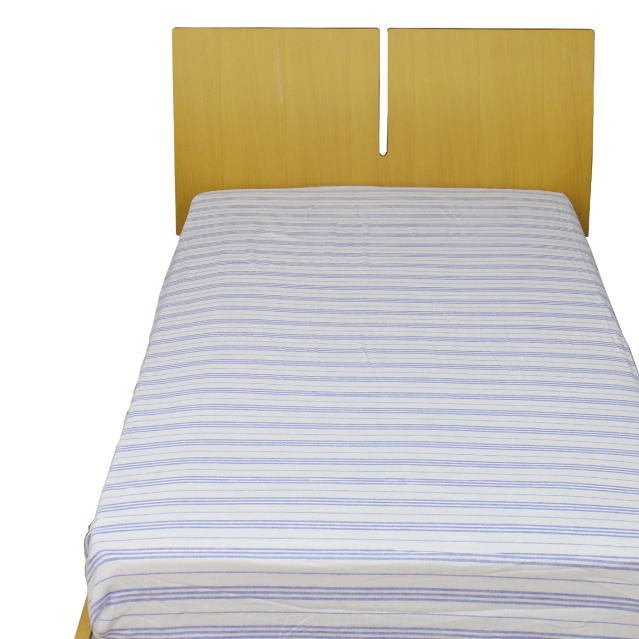 Single fitted sheet, blue border/S