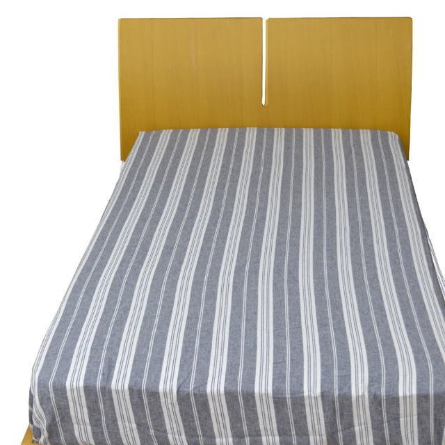Semi-double fitted sheet Blue stripe/SD