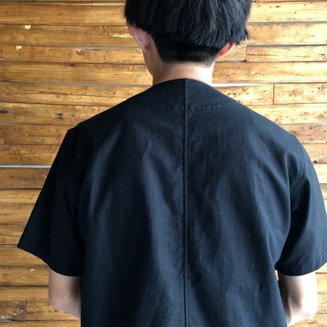 LOLO LIKE (ロロライク)　ノーカラ―半袖ジップジャケット【SALE】