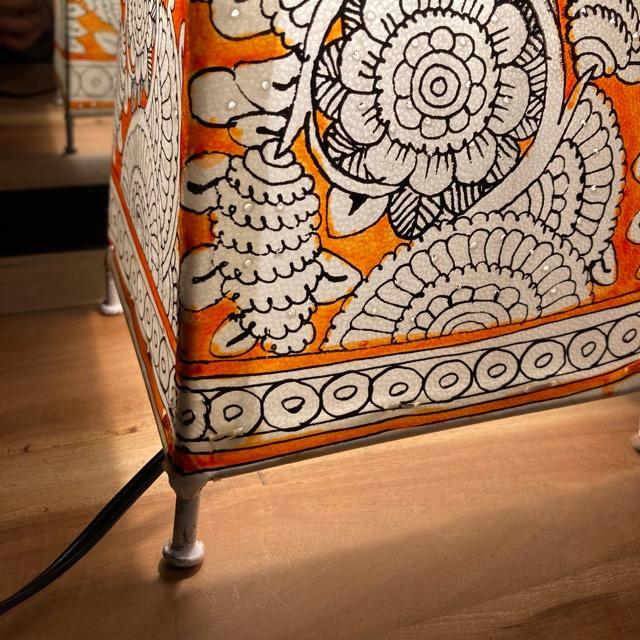 ハンドペイントゴートレザーランプ　オレンジ