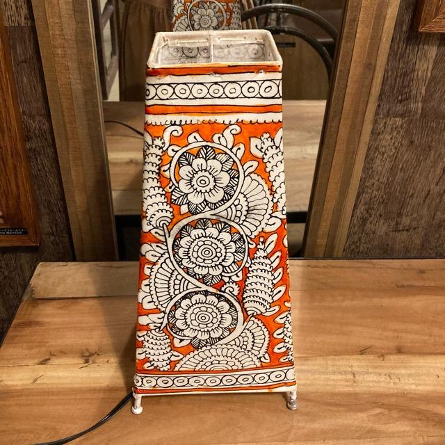 ハンドペイントゴートレザーランプ　オレンジ