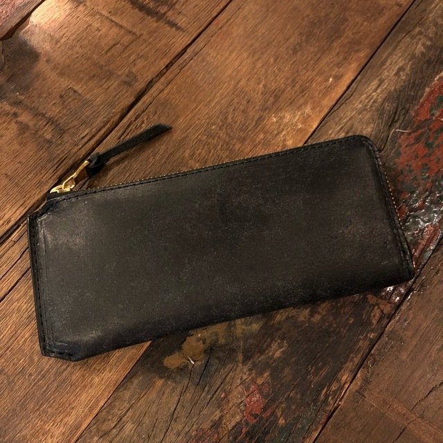 SARANAM (サラナン)プエブロレザーL字スリムウォレット ブラック – BON