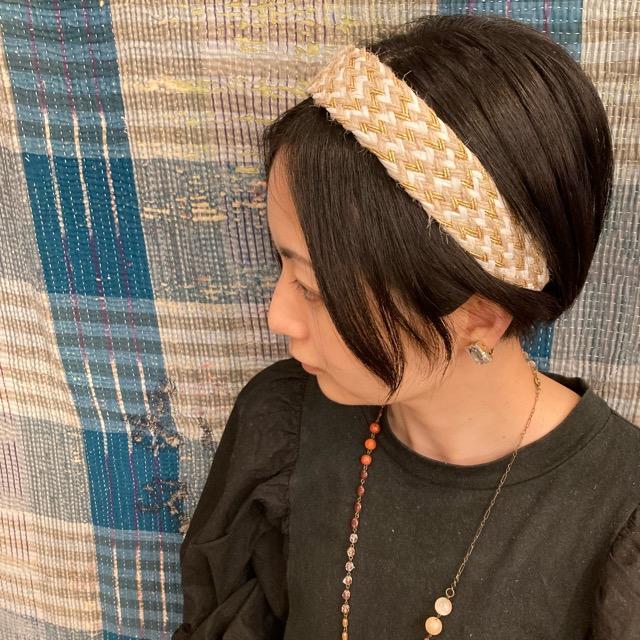 TOPANGA Accessory Bohemian Jute Headband, White