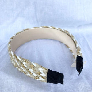 TOPANGA Accessory Bohemian Jute Headband, White