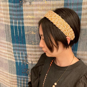 TOPANGA Accessory Bohemian Jute Headband, Beige