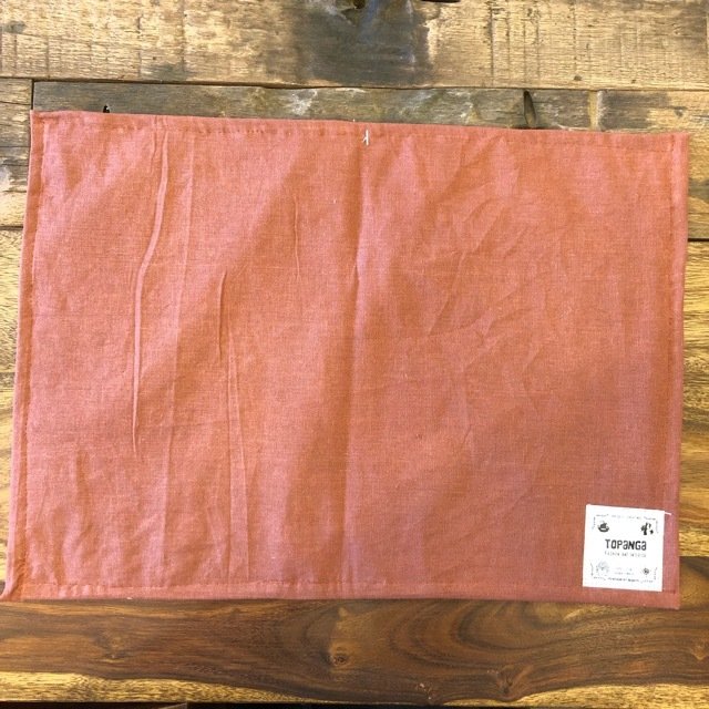 TOPANGA Kitchen グジャラート刺繍　ランチマット　40×30cm　ブラウン