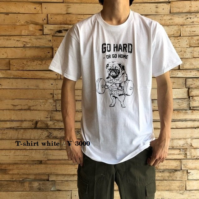 TOPANGA Men’ｓ Go Hard　Tシャツ　ホワイト