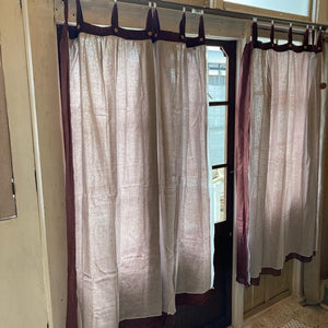 Double gauze curtain, brown, 100 x 138 cm